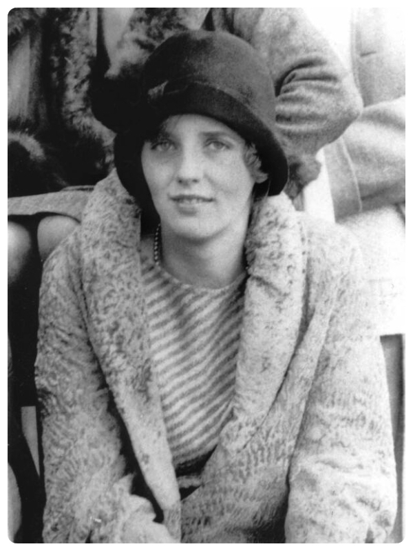 Black and white historical portrait of Mary Jayne Gold